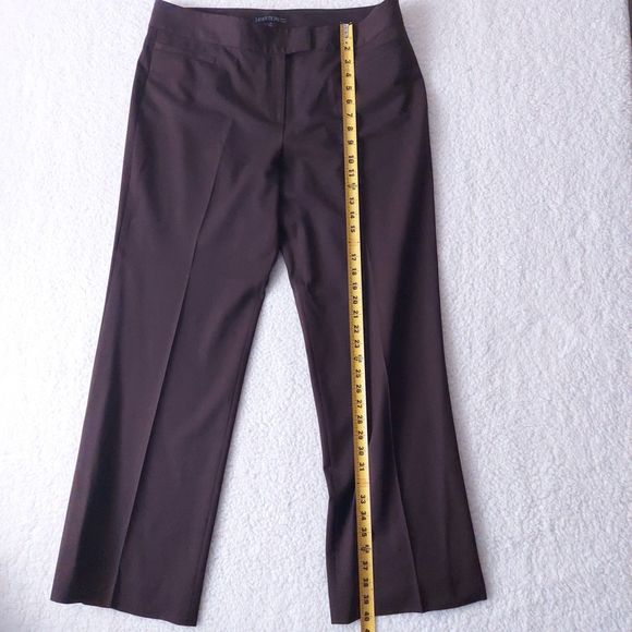 Lafayette 148 Wool Blend Brown Dress Pants Women's Sz 14 - Picture 8 of 14